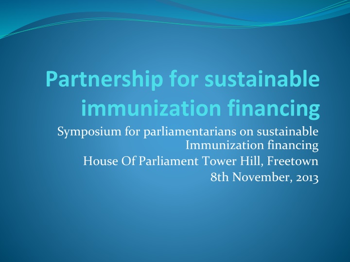 partnership for sustainable immunization