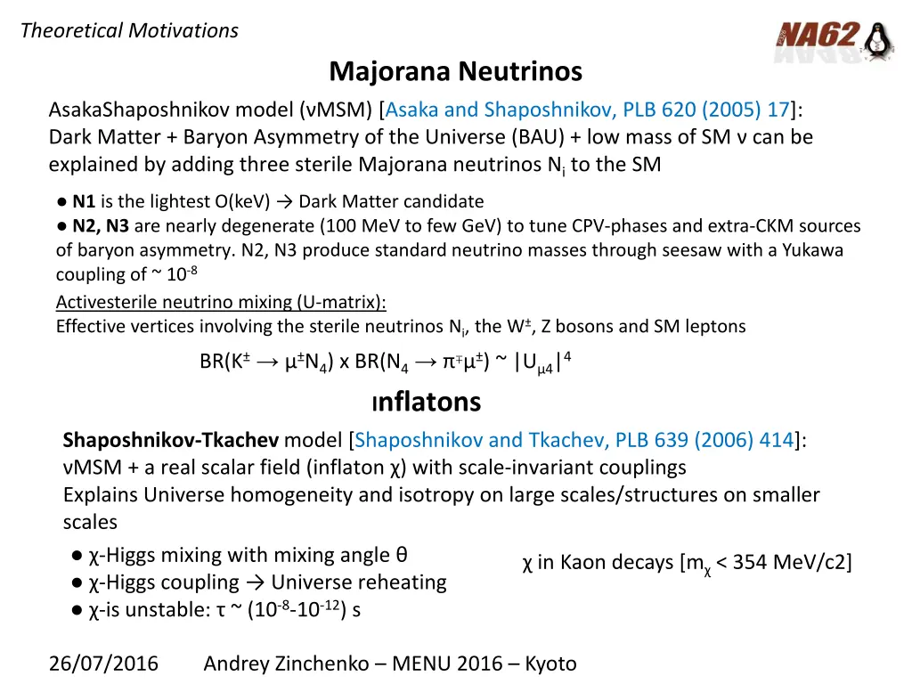 theoretical motivations