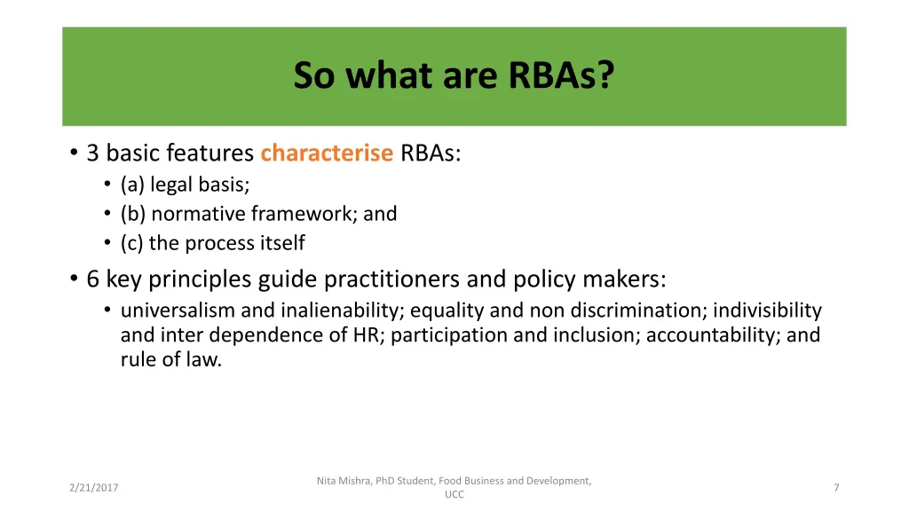 so what are rbas