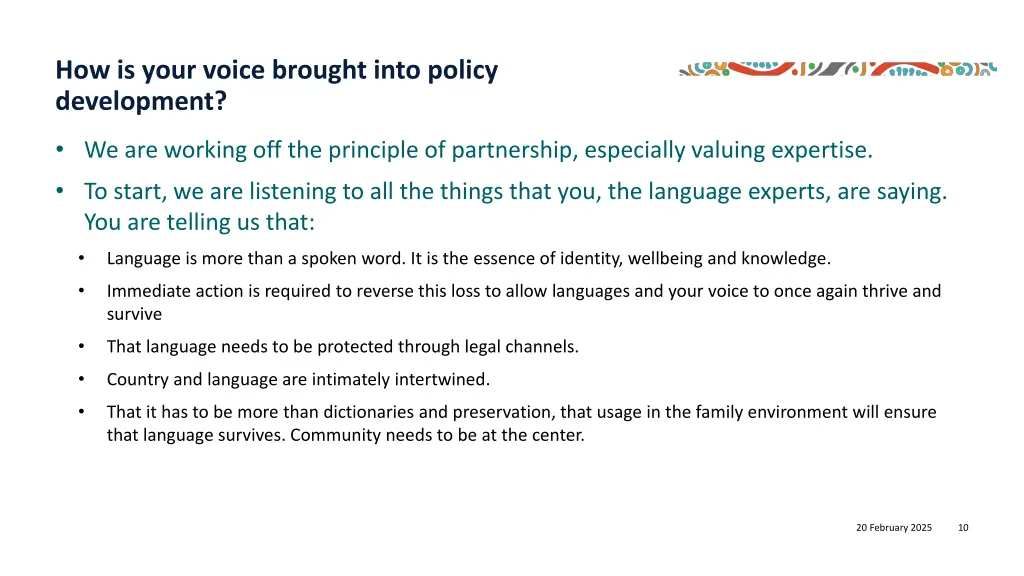 how is your voice brought into policy development