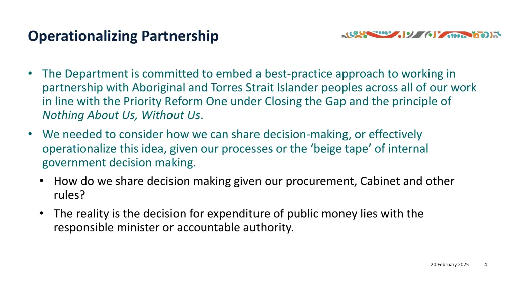 operationalizing partnership