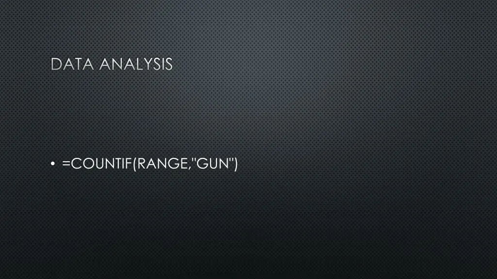 data analysis