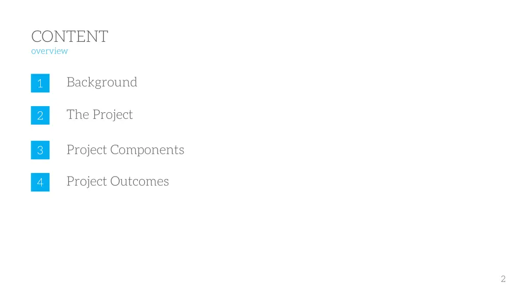content overview