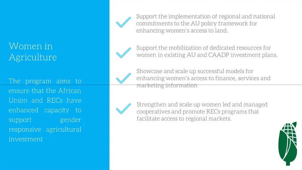 support the implementation of regional