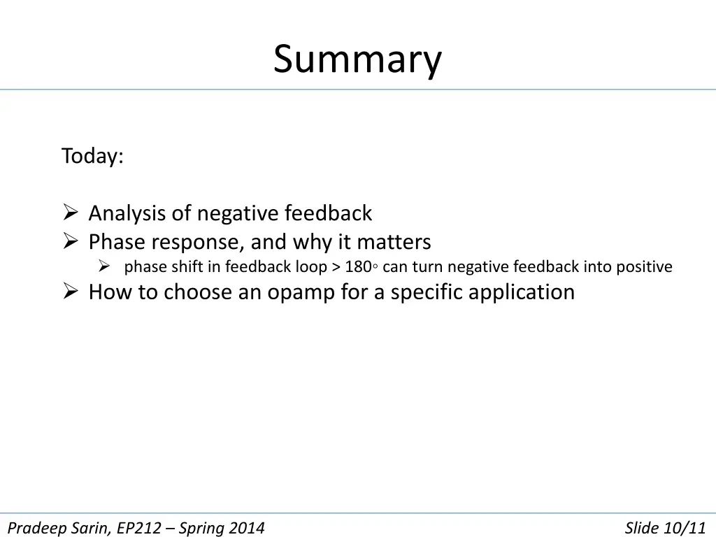summary