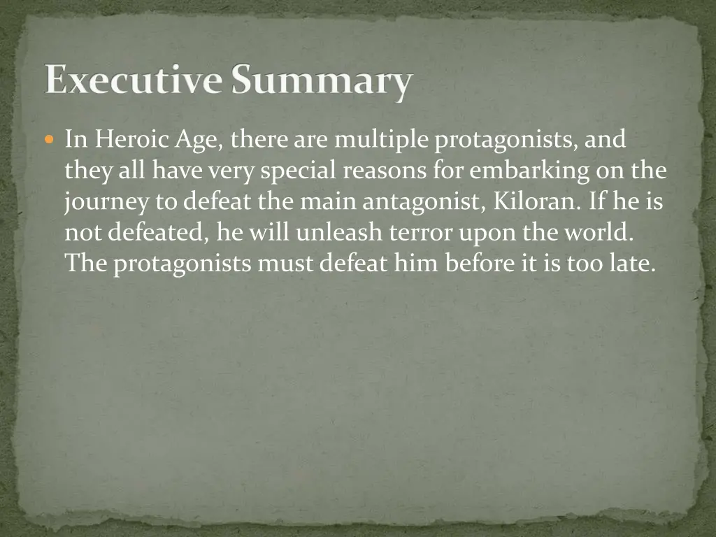 executive summary