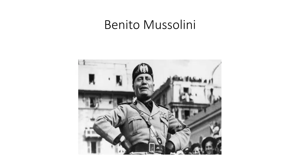 benito mussolini