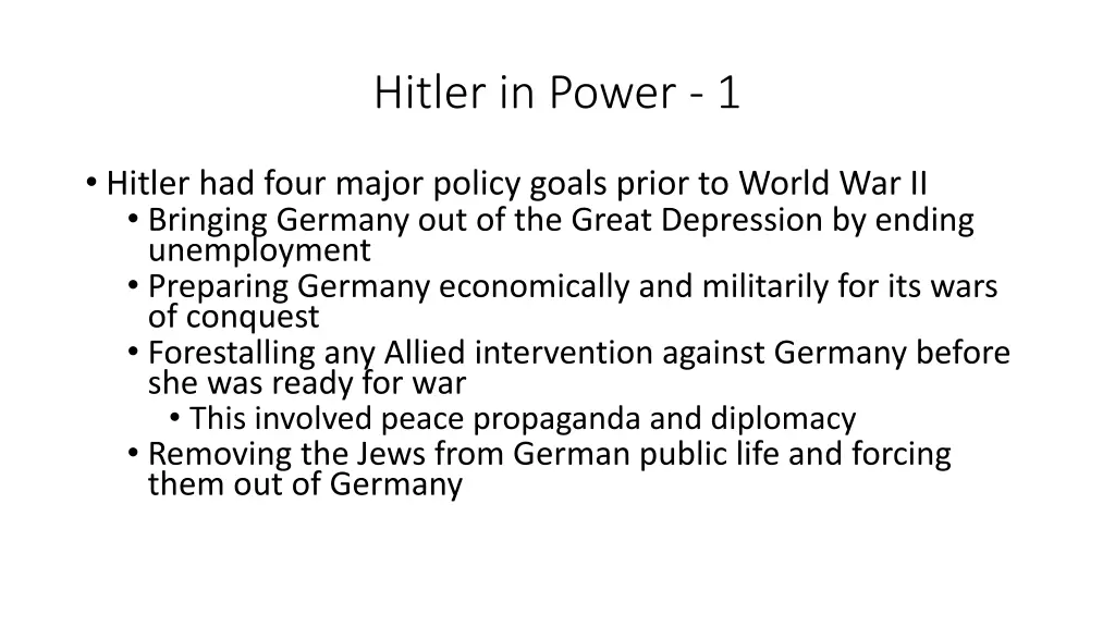 hitler in power 1