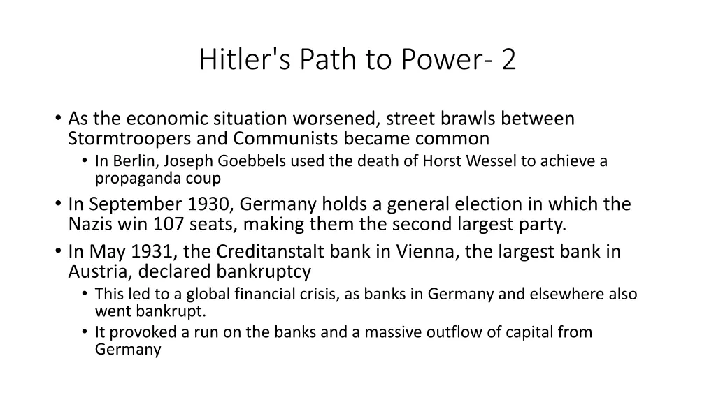 hitler s path to power 2