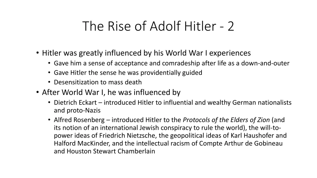 the rise of adolf hitler 2