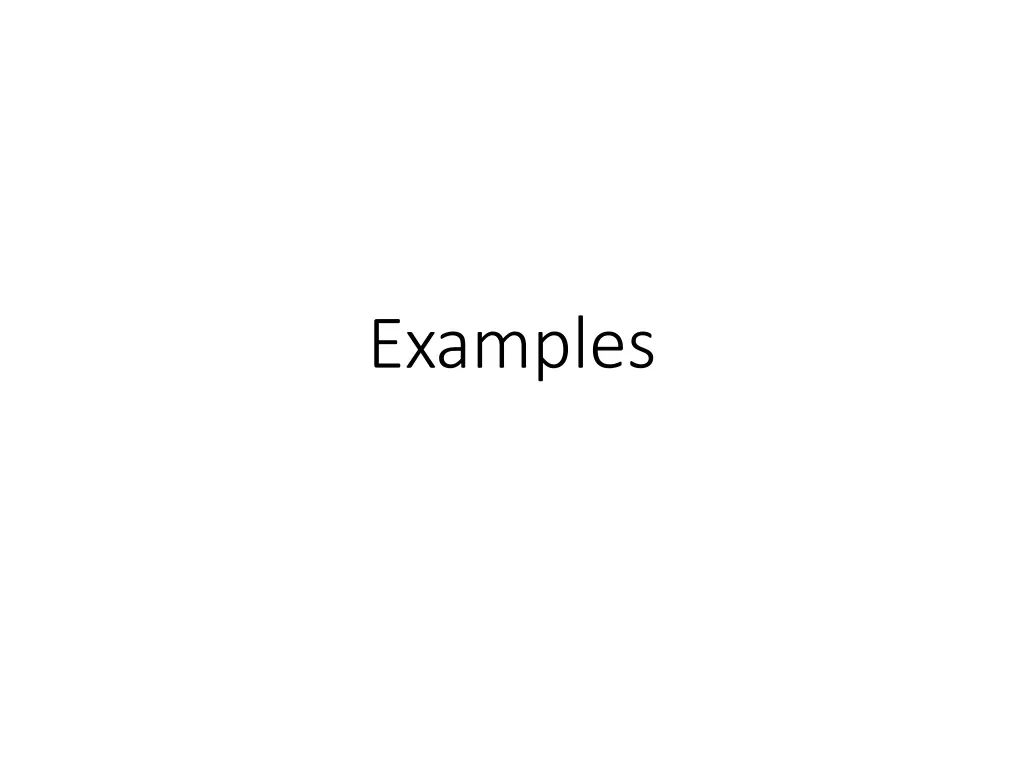 examples