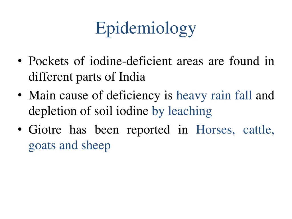 epidemiology