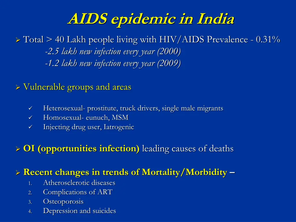 aids epidemic in india