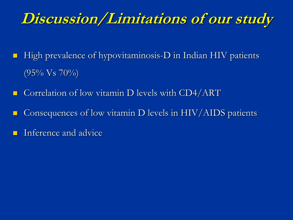 discussion limitations of our study