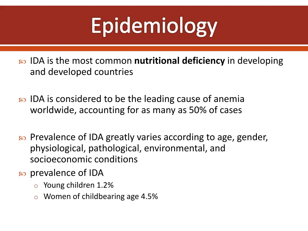 epidemiology