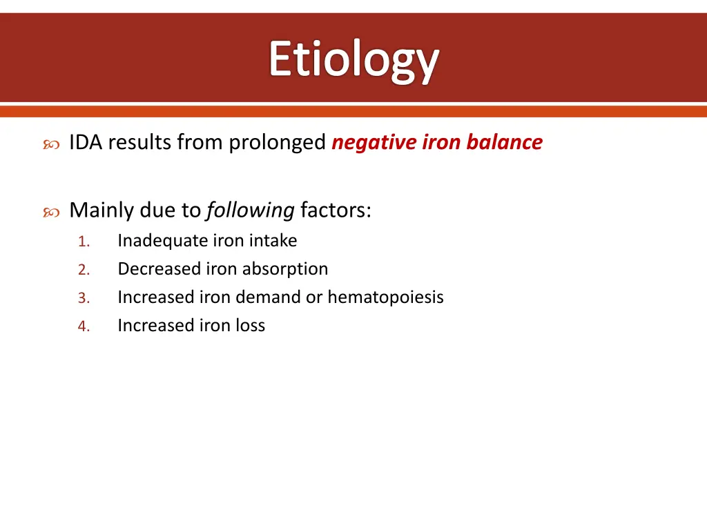 etiology