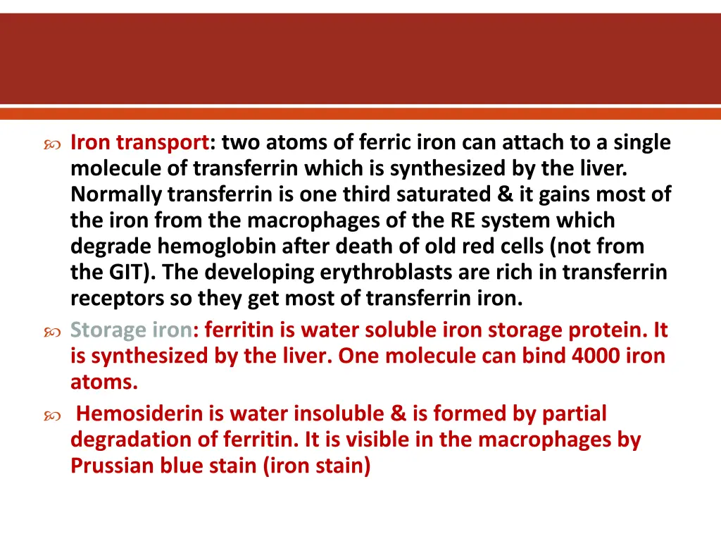 iron transport two atoms of ferric iron