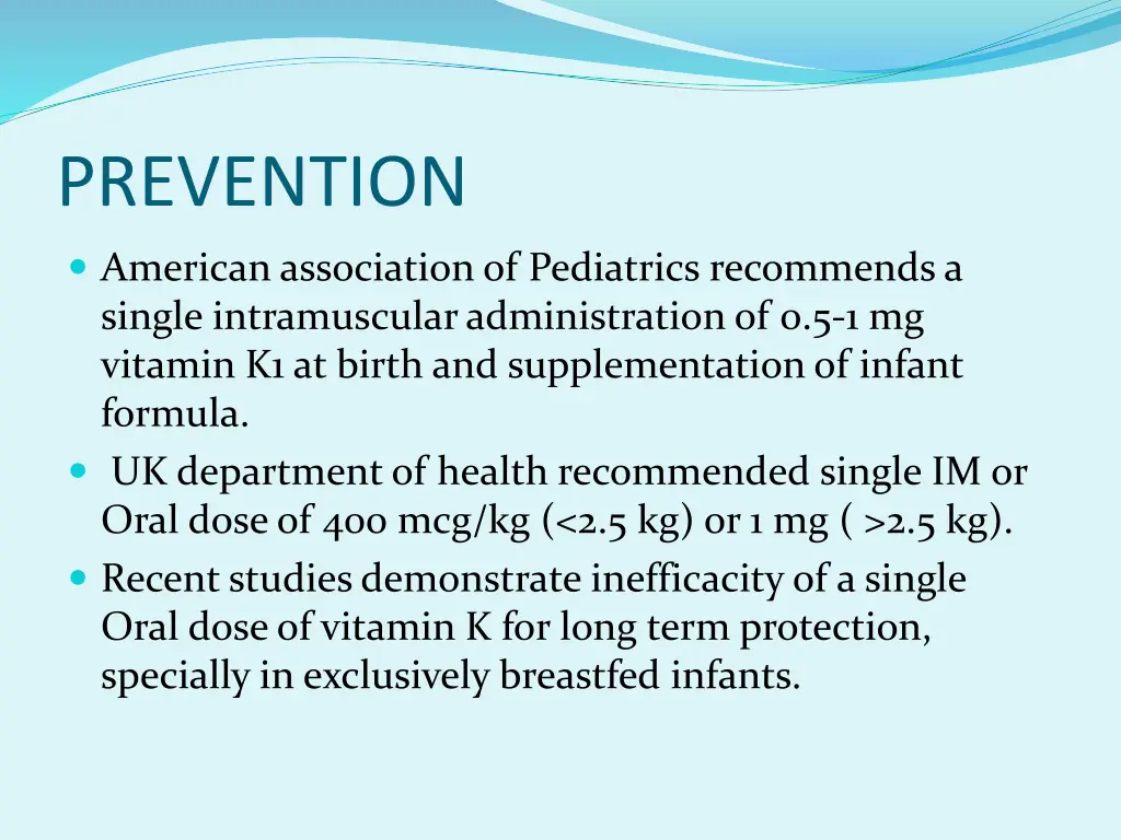 prevention