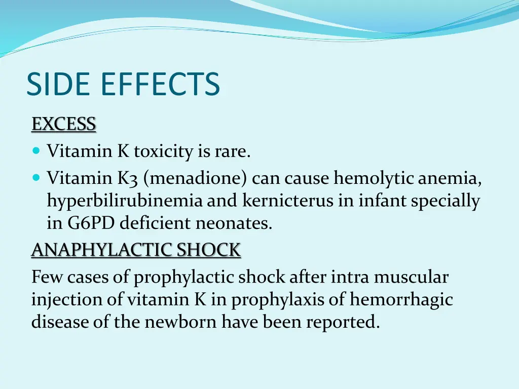 side effects