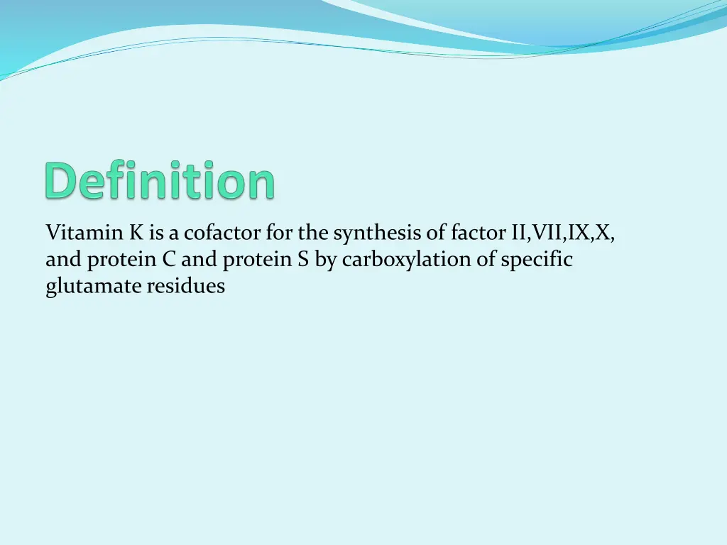 vitamin k is a cofactor for the synthesis