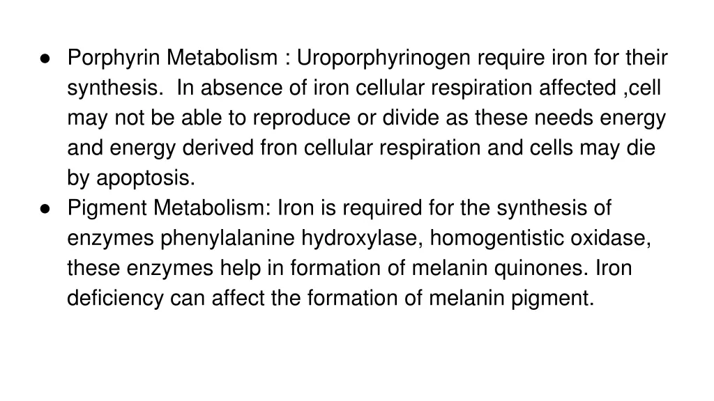 porphyrin metabolism uroporphyrinogen require