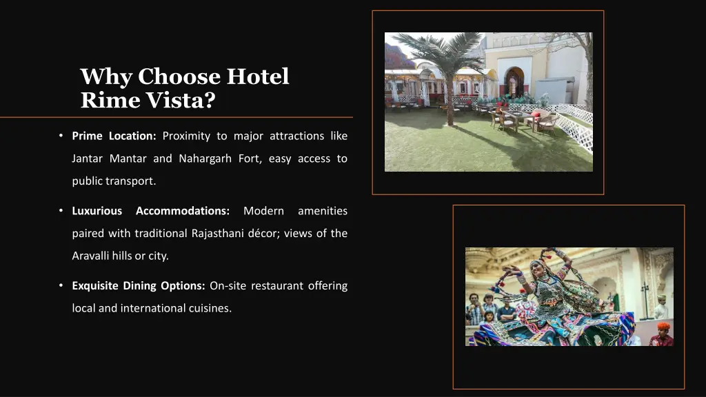 why choose hotel rime vista