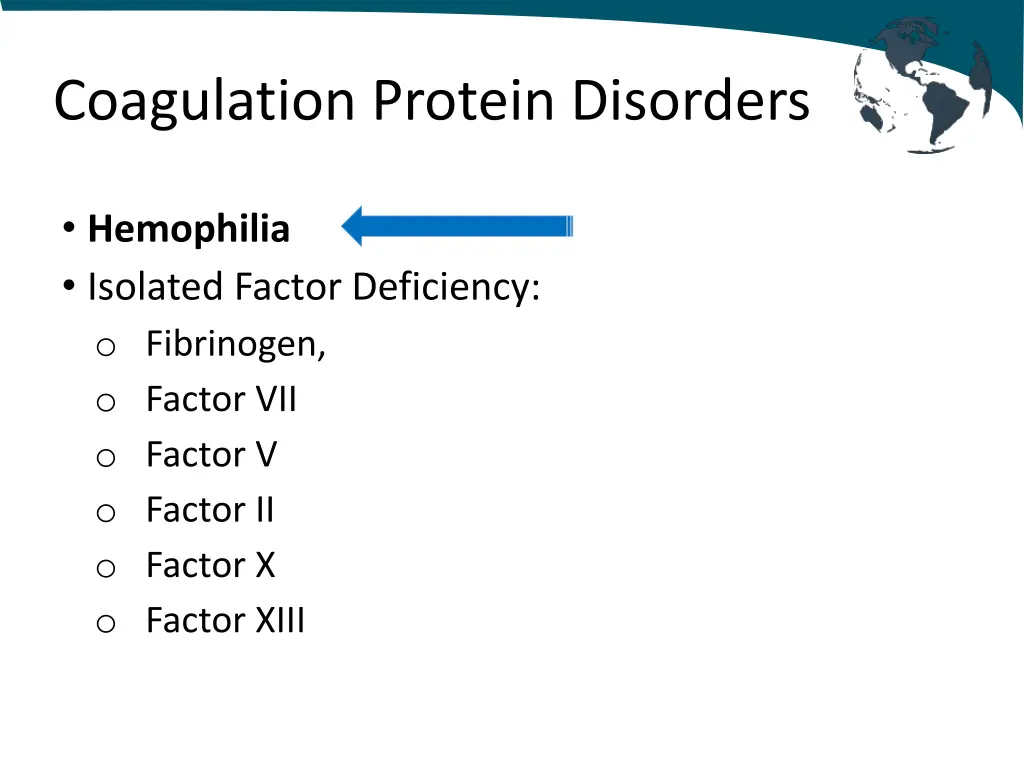 coagulation protein disorders