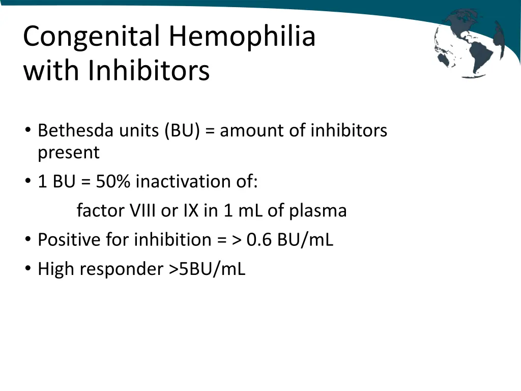 congenital hemophilia with inhibitors 1