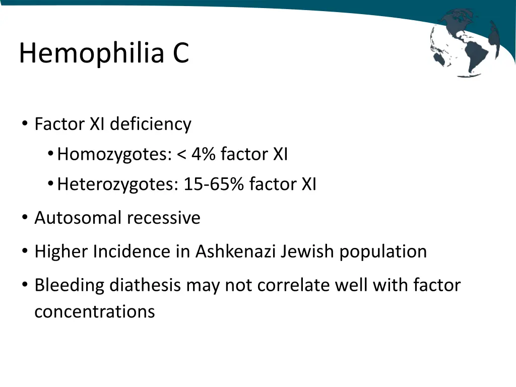 hemophilia c