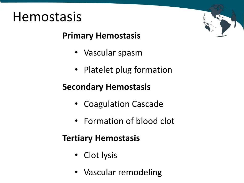 hemostasis