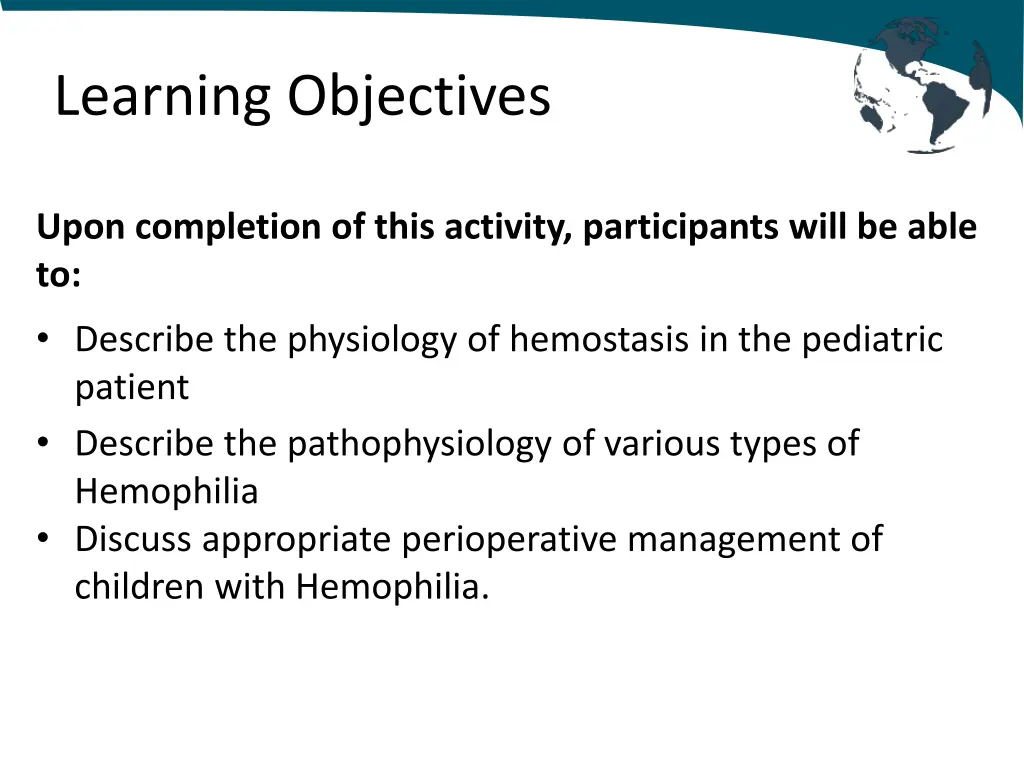 learning objectives