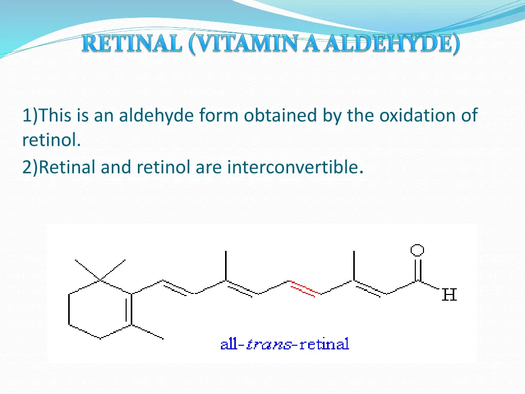 1 this is an aldehyde form obtained