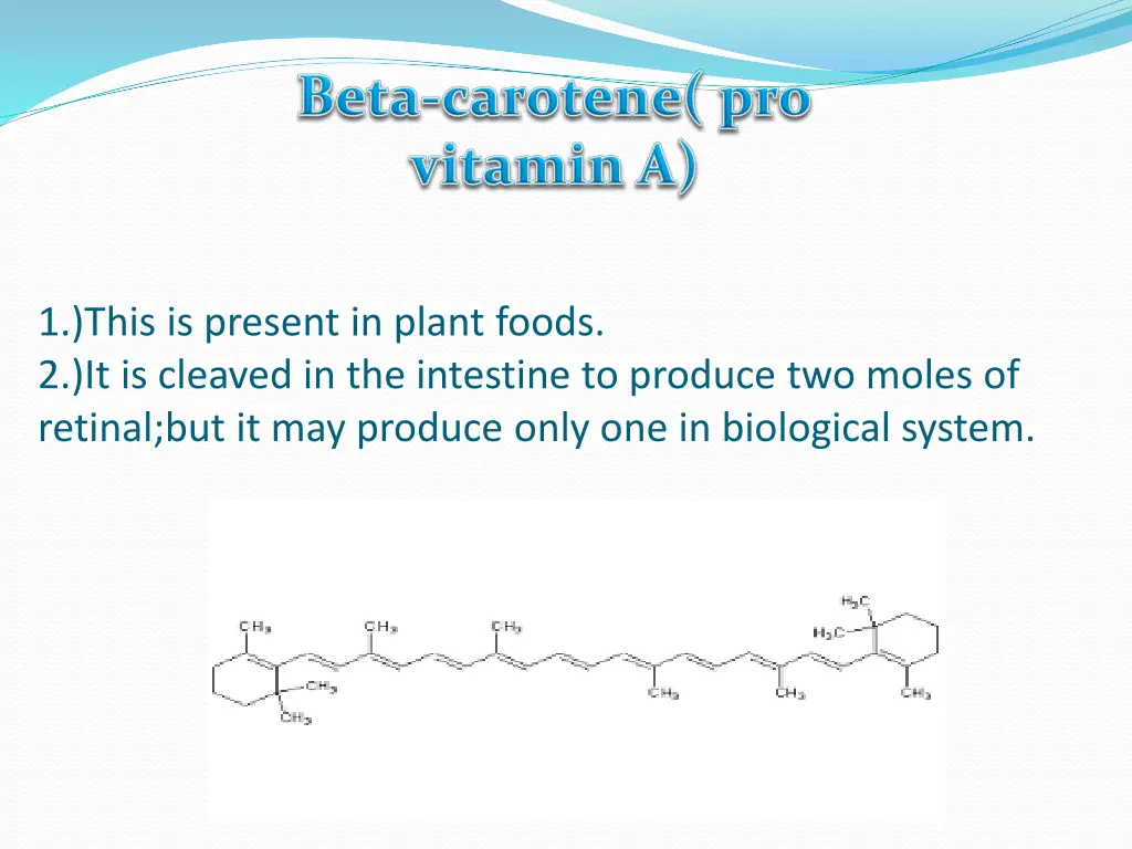 1 this is present in plant foods 2 it is cleaved