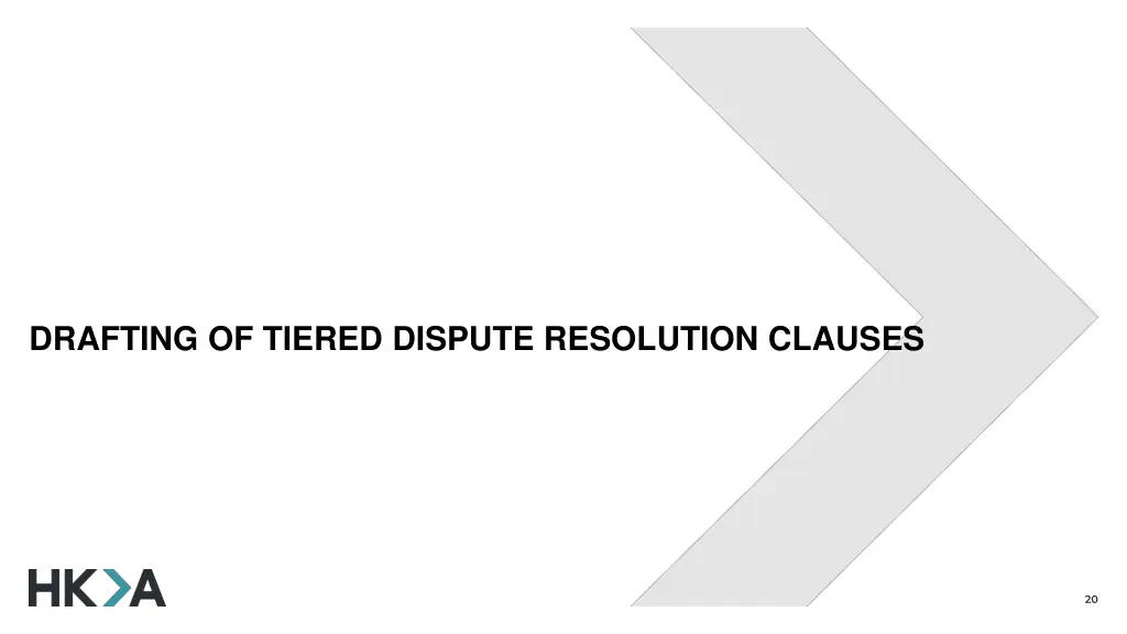 drafting of tiered dispute resolution clauses