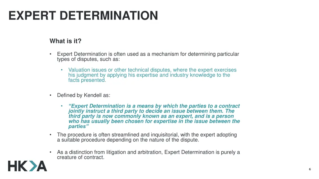 expert determination