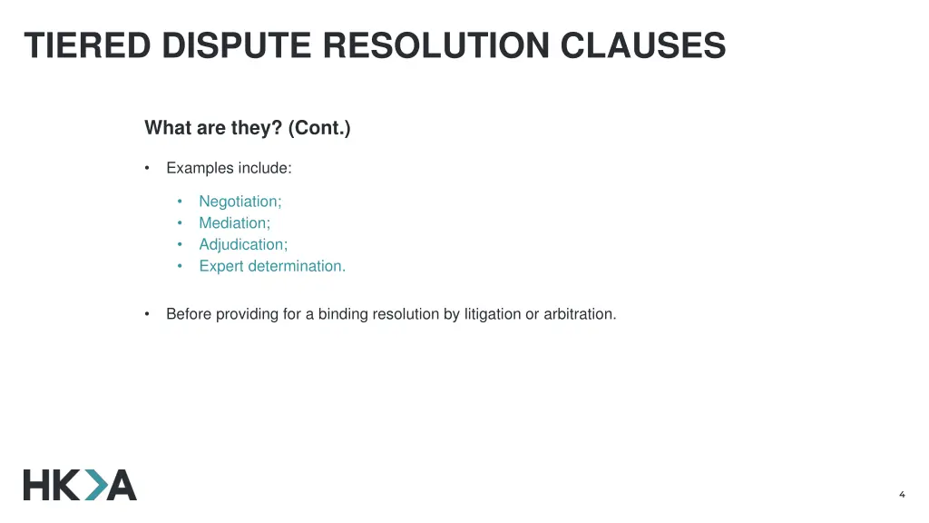 tiered dispute resolution clauses 1