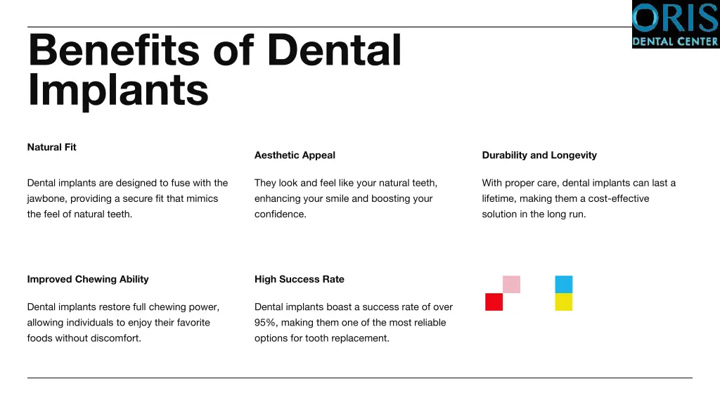 benefits of dental implants