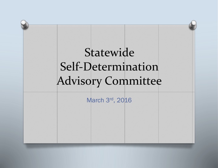 statewide self determination advisory committee