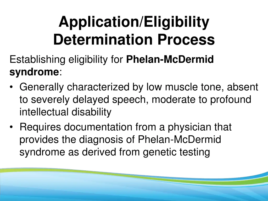 application eligibility determination process 19