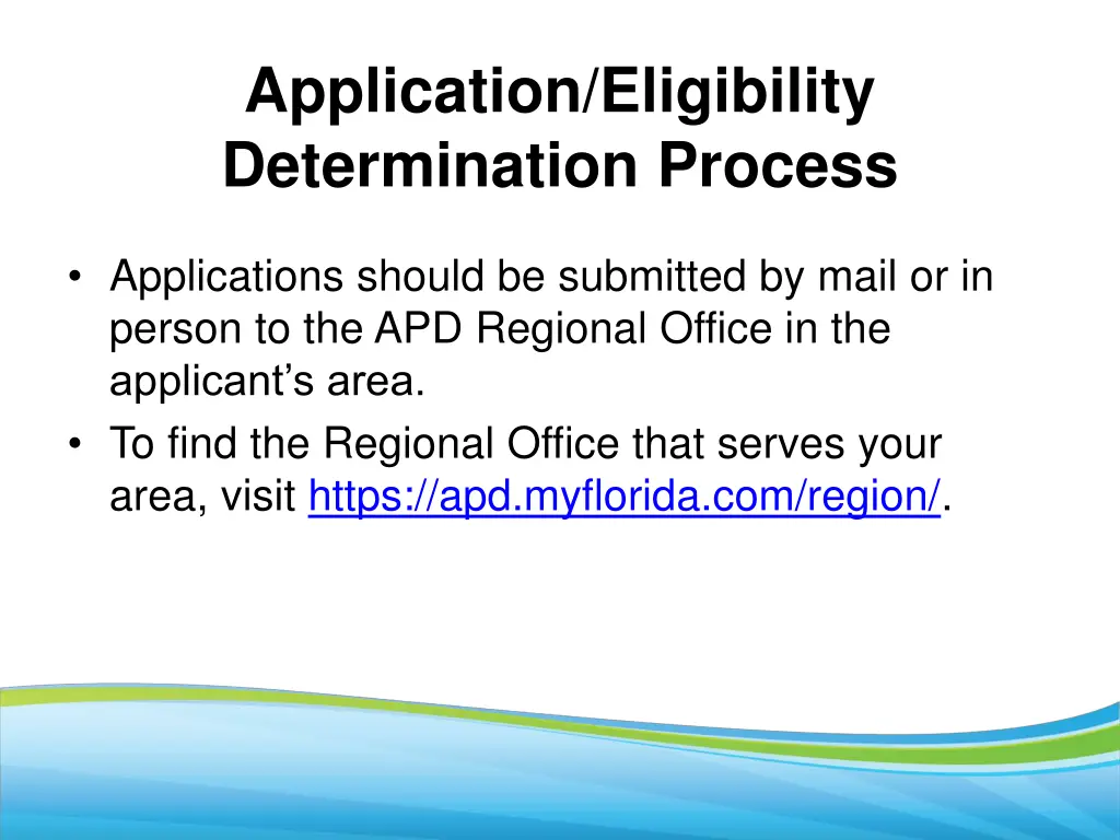 application eligibility determination process 2
