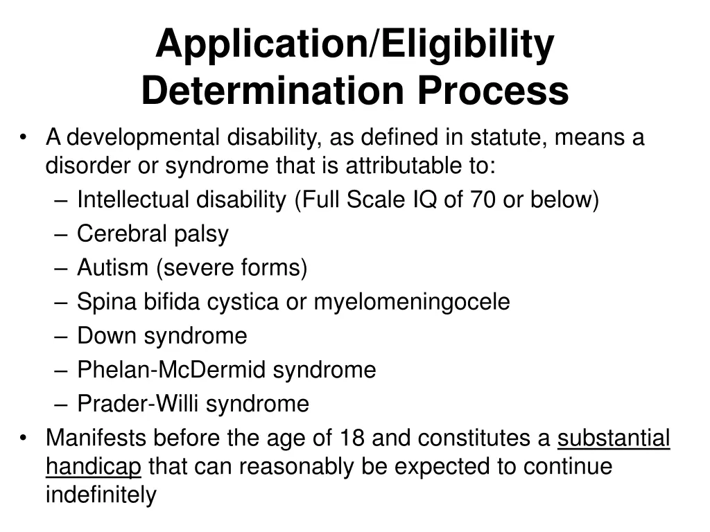 application eligibility determination process 9