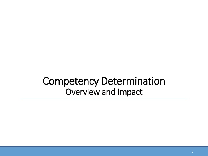 competency determination competency determination
