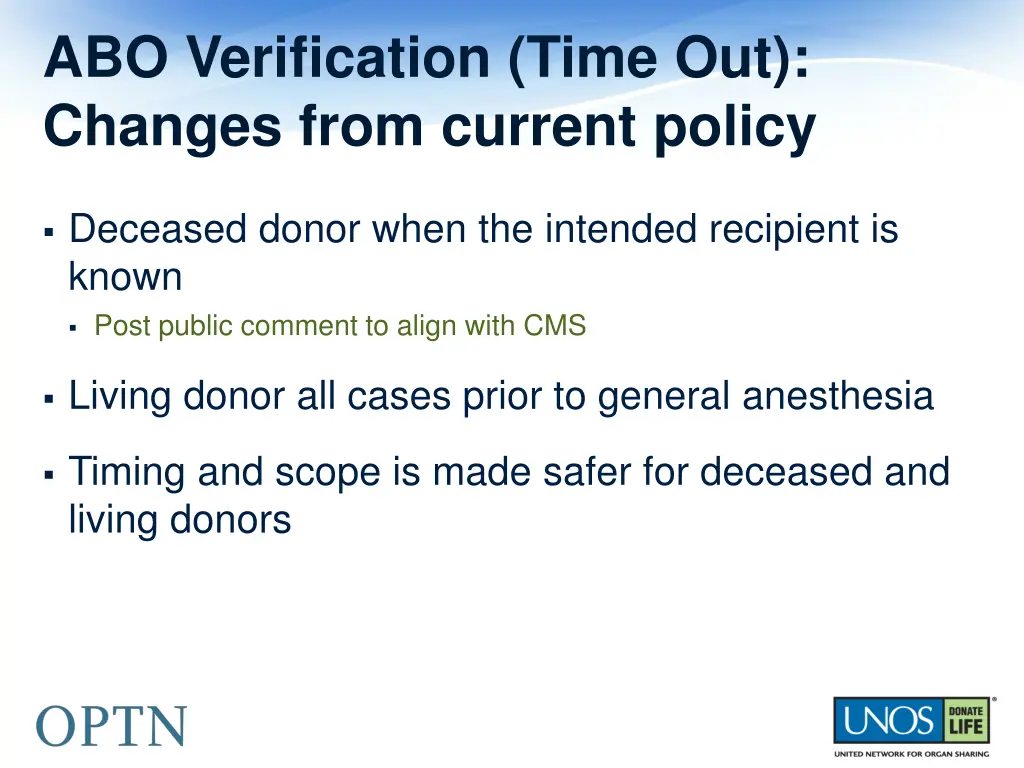 abo verification time out changes from current