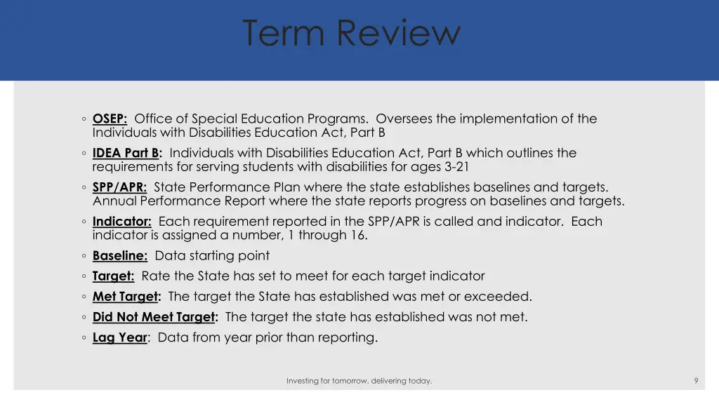 term review