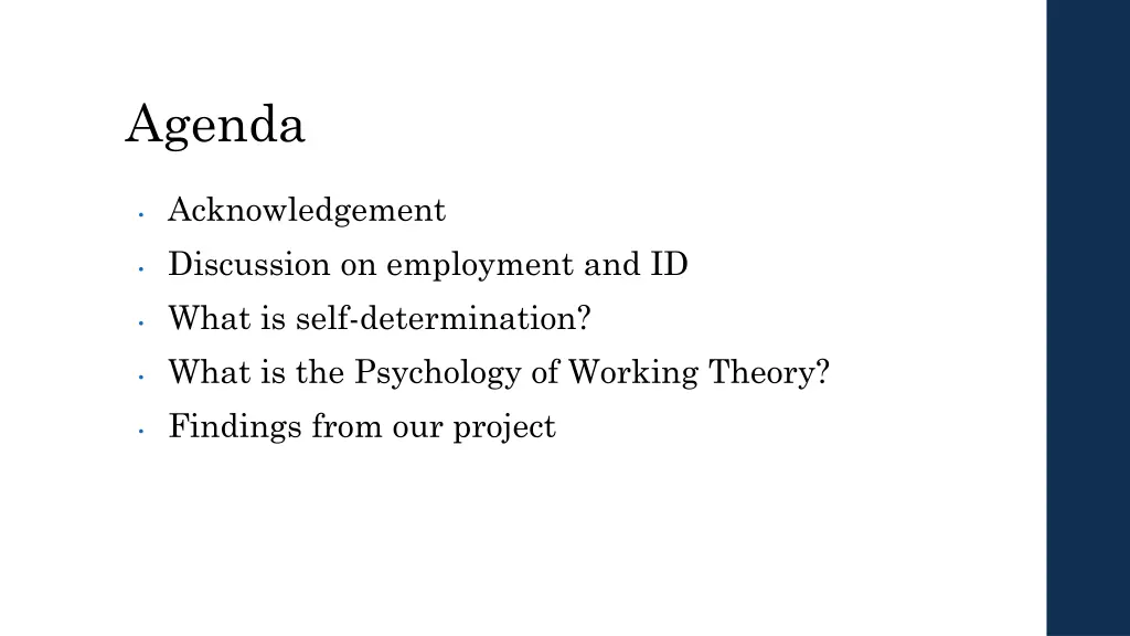 agenda