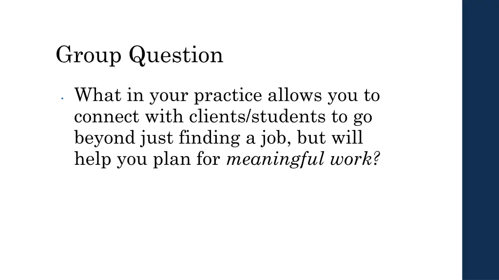 group question
