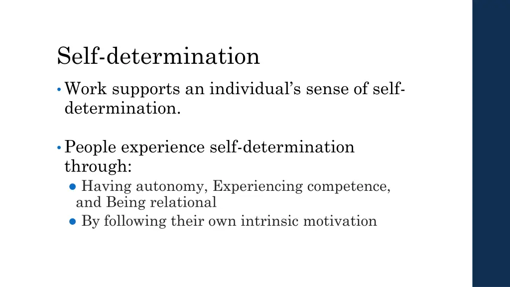 self determination 1