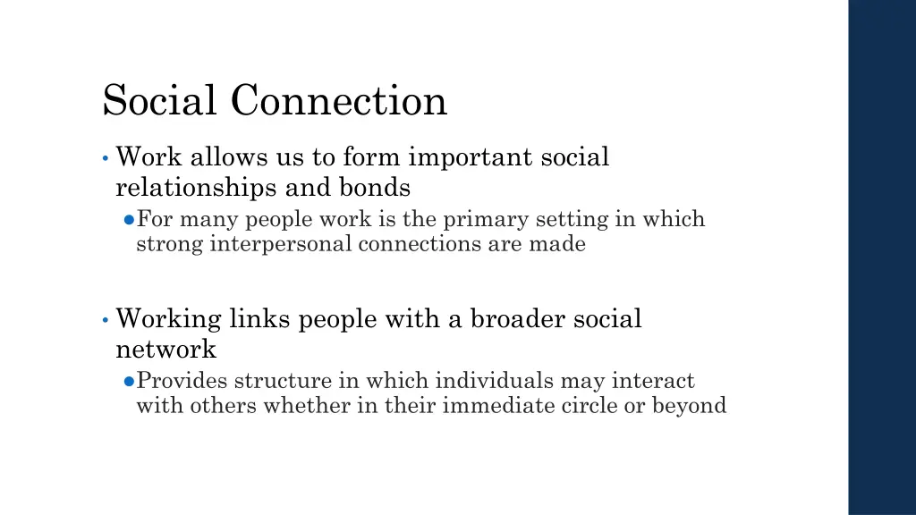 social connection