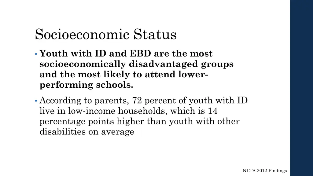 socioeconomic status
