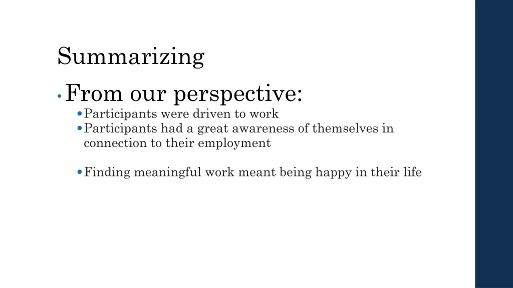 summarizing